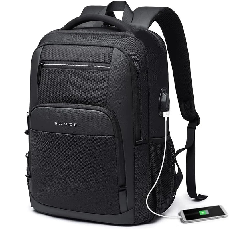 15.6" Laptop Backpack with USB Charging Port - Waterproof Travel Daypack
