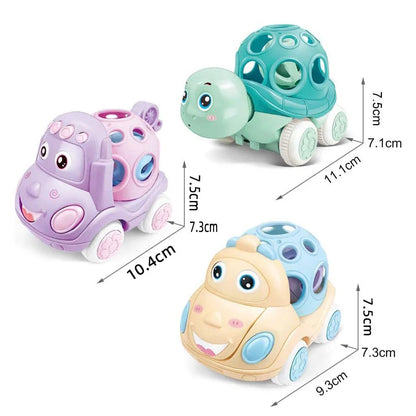 Baby Rattle Car Toy – Press & Go Friction Truck for Toddlers 1-3