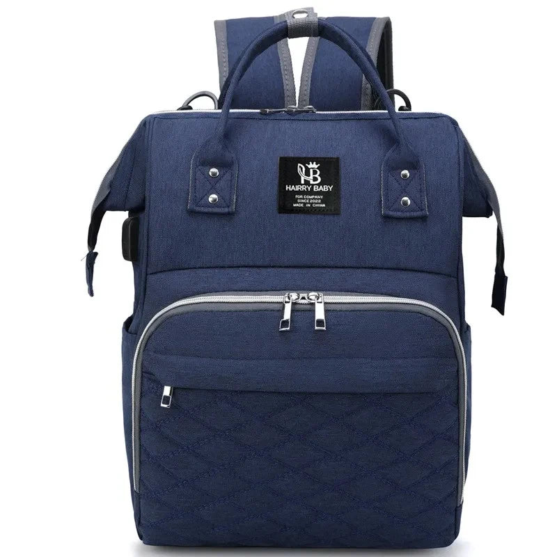 Large Capacity Diaper Bag Backpack with Changing Mat & Stroller Straps