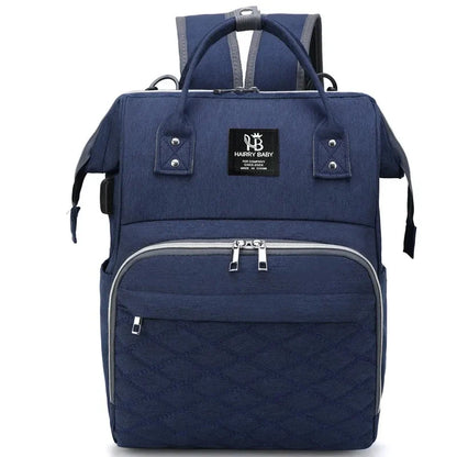 Large Capacity Diaper Bag Backpack with Changing Mat & Stroller Straps
