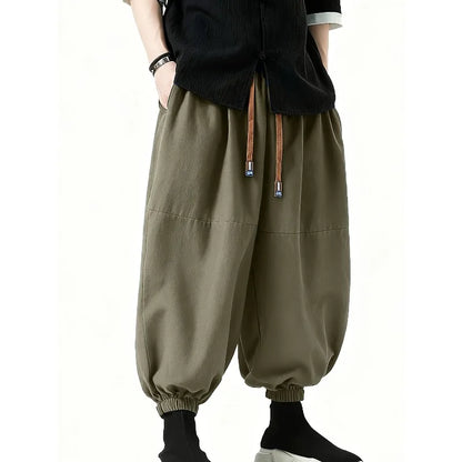 Men's Korean Style Harem Pants – Loose Cotton Baggy Trousers