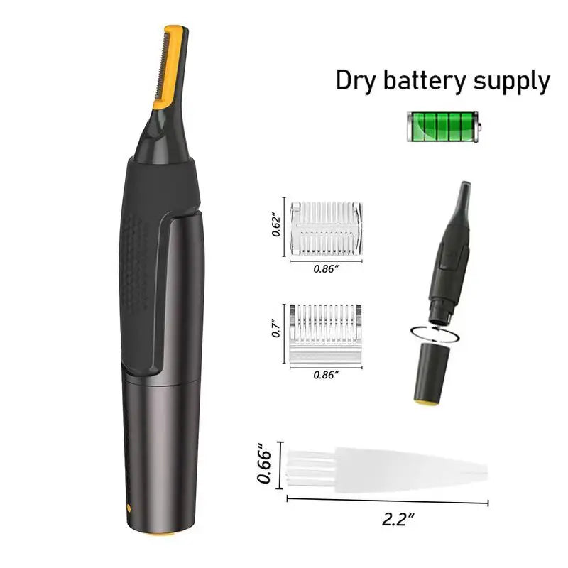 Nose & Ear Hair Trimmer – Electric Facial Hair Removal for Men