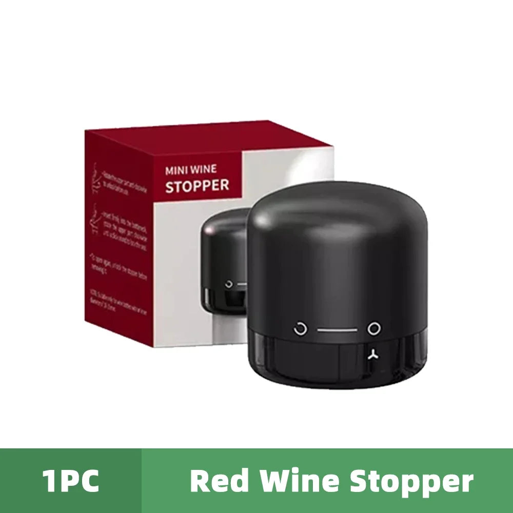 2-Piece Vacuum Wine Bottle Stopper Set