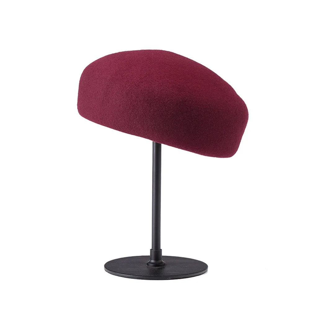 Women's Wool Felt Beret Hat – Dome, Pillbox & Fascinator Styles