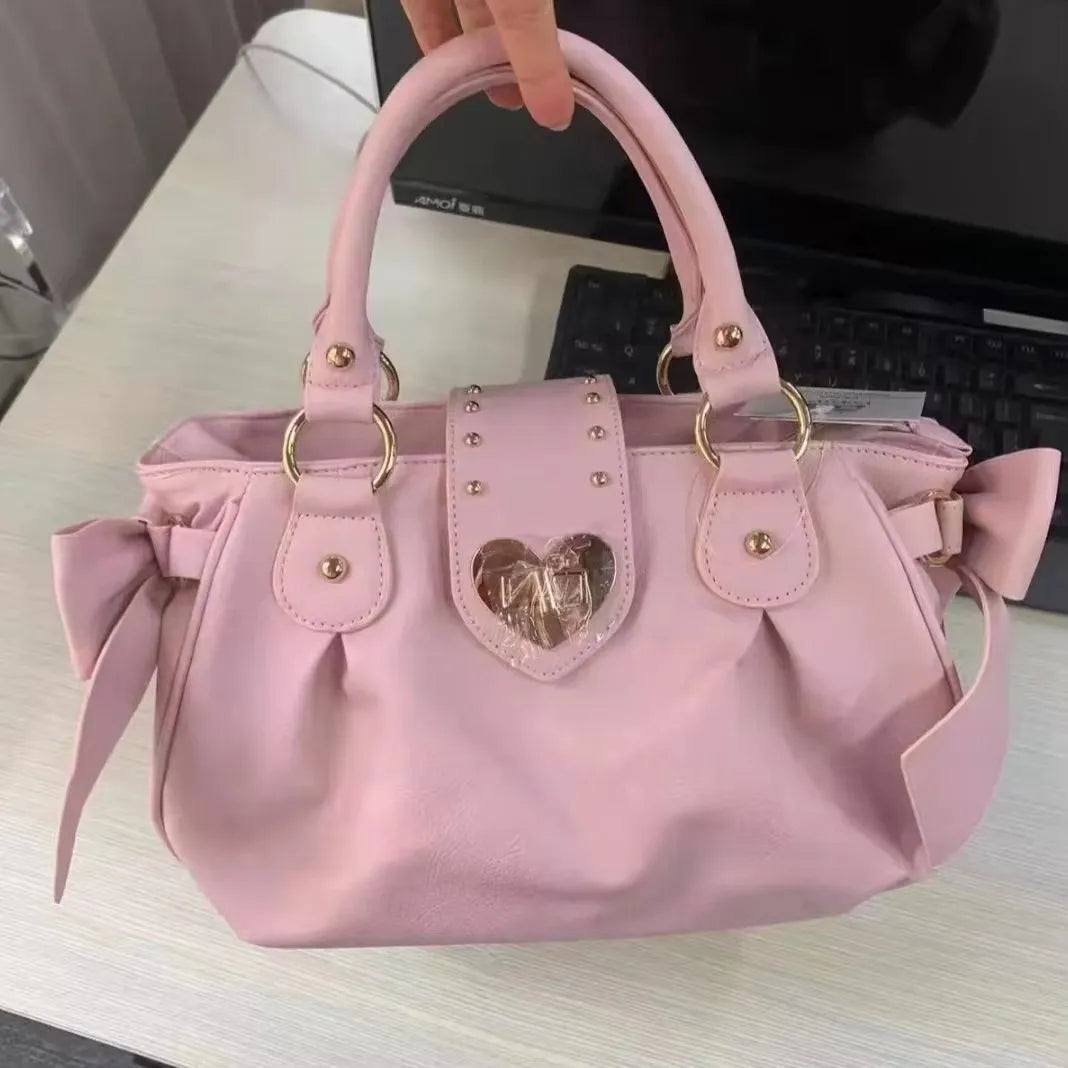 Bow Handbag for Women – Cute Harajuku Style Crossbody Purse