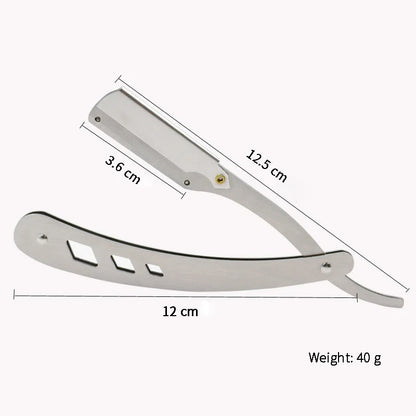 Folding Straight Razor – Barber Hair Shaving Knife for Men & Women