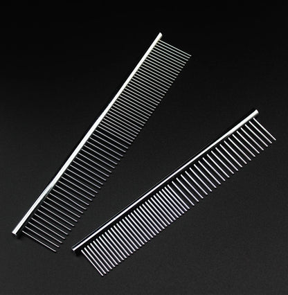 Stainless Steel Dog Grooming Comb for Long & Thick Hair