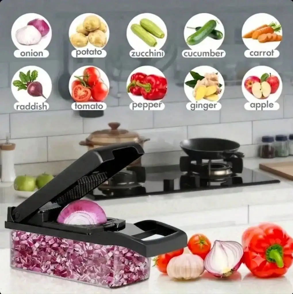 16-in-1 Vegetable Chopper – Multi-Functional Food Slicer Dicer