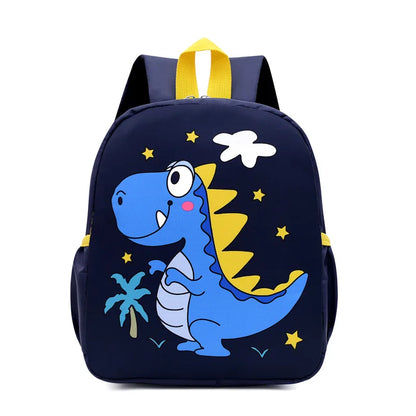 Kids Cartoon Dinosaur Backpack for Kindergarten Boys & Girls
