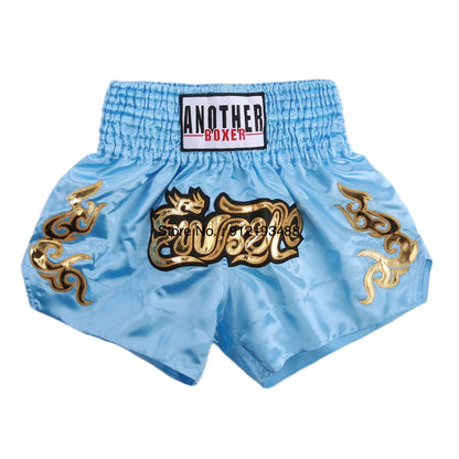 Muay Thai Shorts – Embroidered Kickboxing & Boxing Training Shorts for Men, Women & Kids