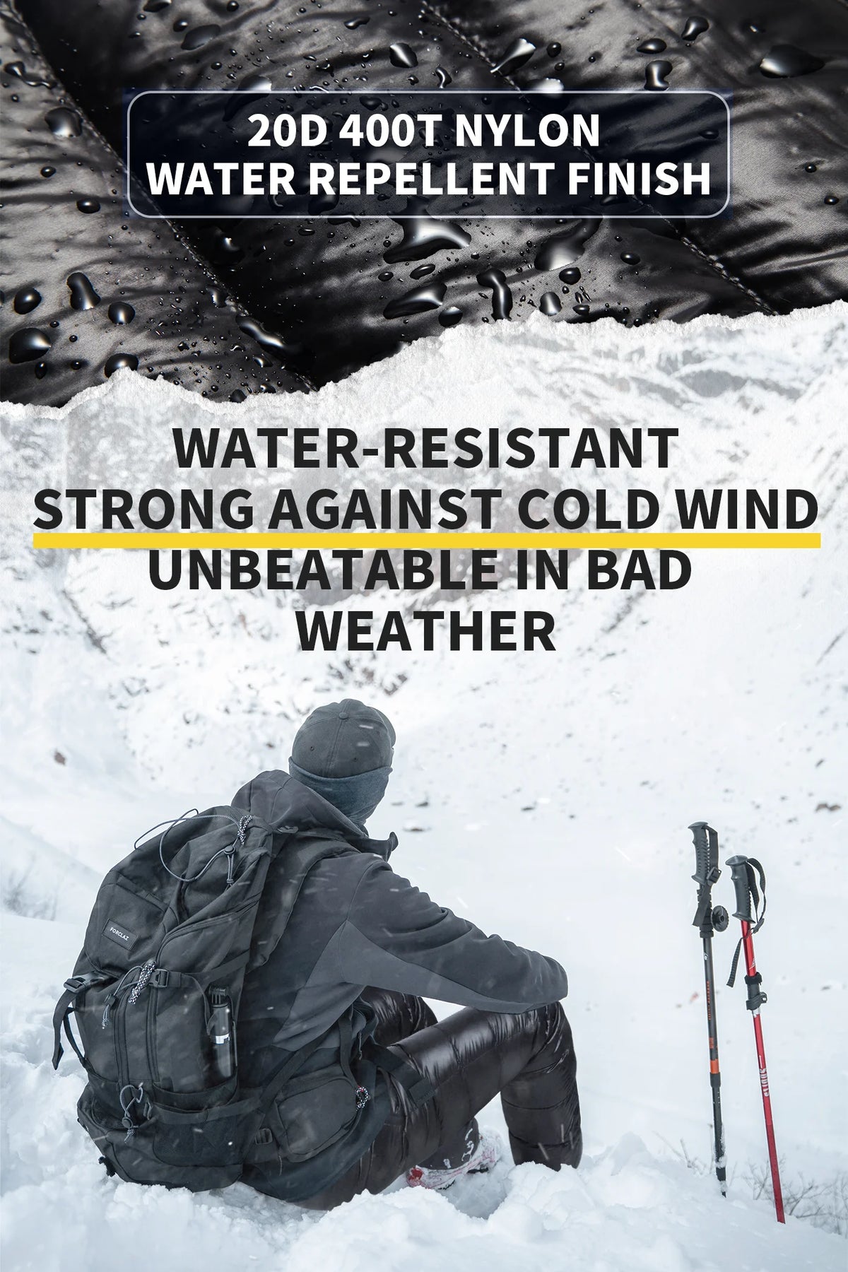 Mapleaf Down Pants – 800FP Ultralight Warm Winter Trousers, Windproof & Waterproof