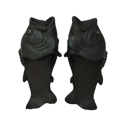Fish Slippers Funny Novelty Sandals for Women Men & Family - Sizes 32-46