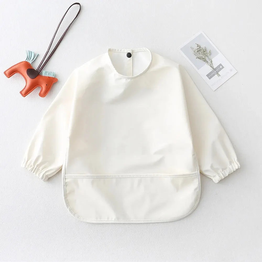 Long Sleeve Baby Feeding Bib – Waterproof Apron for Infants & Toddlers