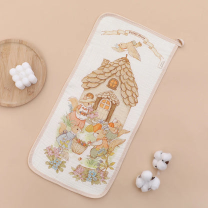 6-Layer Muslin Baby Burp Cloth & Face Towel – Soft Cotton Gauze