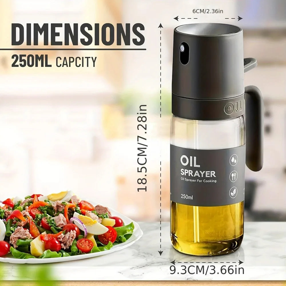 Oil Sprayer for Cooking – 250ml Borosilicate Glass Mister