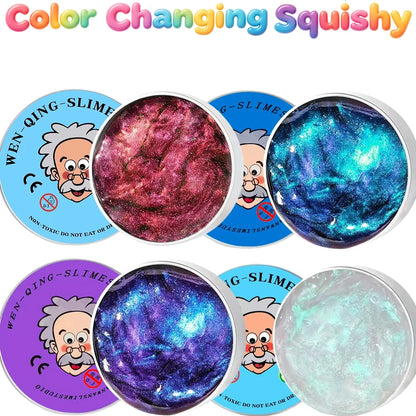 Crystal Slime Stress Relief Fidget Toy – Fluffy Putty for Kids