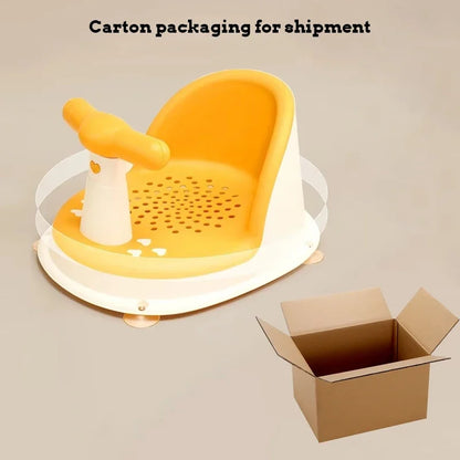 Baby Bath Seat with Suction Cups – Portable Infant Shower Chair for Newborns