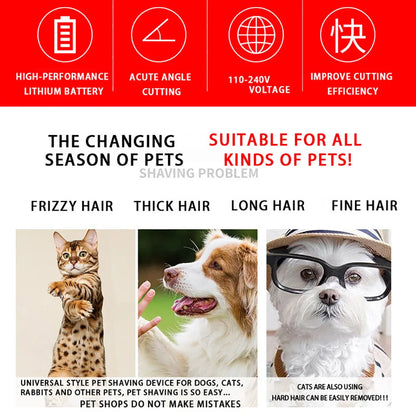 Professional Pet Grooming Clipper Set – Dog, Cat & Rabbit