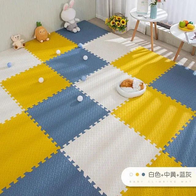 16-Piece Foam Baby Play Mat Interlocking Puzzle Tiles