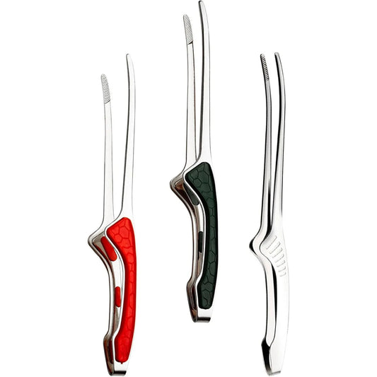 Stainless Steel BBQ Tongs Non-Slip Cooking & Serving Tongs