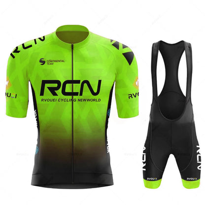 Cycling Jersey Set – Breathable Team Bike Suit with Bib Shorts