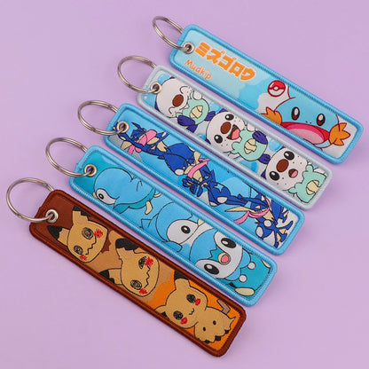 Anime Elf Monster Embroidery Keychain – Bag & Backpack Charm