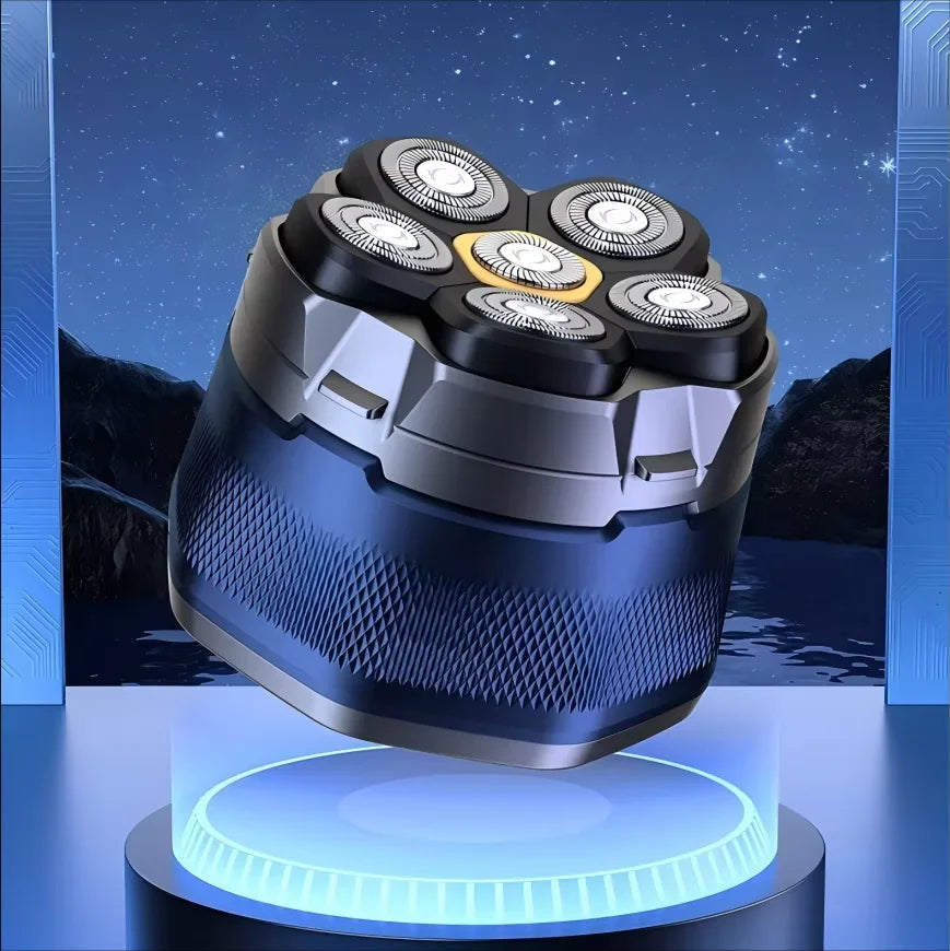 6D Electric Head Shaver for Bald Men – Rechargeable Waterproof Razor