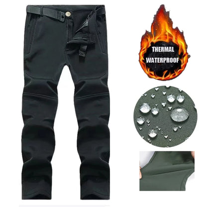 Men's Tactical Cargo Softshell Hiking Pants