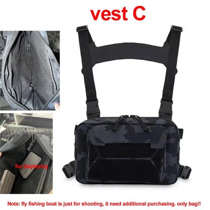 Tactical Chest Rig Bag – Outdoor Vest Pouch for Hiking & Camping
