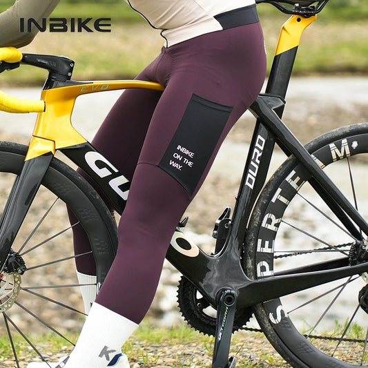 Winter Cycling Bib Pants Men – Thermal Fleece 3D Padded MTB Tights