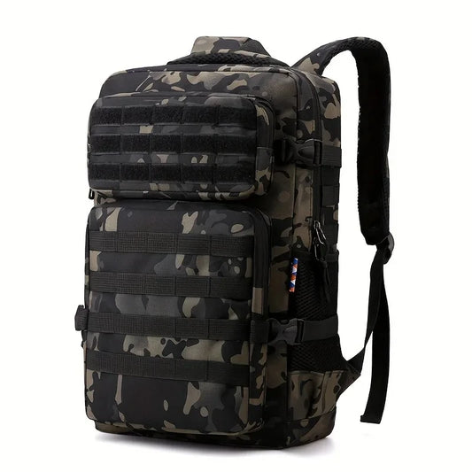 Tactical Camouflage Backpack – Men's Military Hiking & Camping Bag