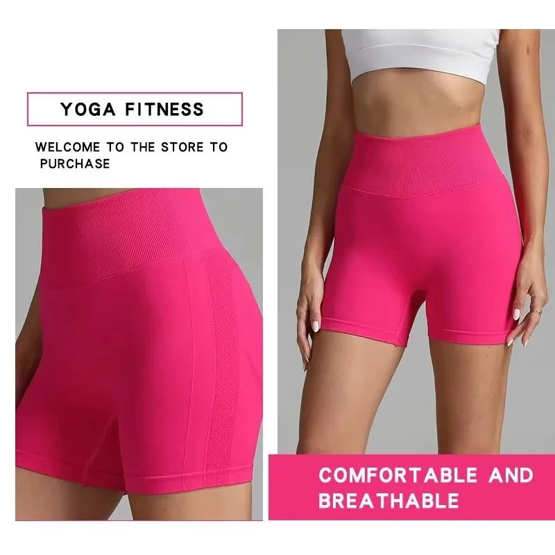 Seamless High-Waist Scrunch Butt Shorts for Women