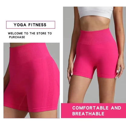 Seamless High-Waist Scrunch Butt Shorts for Women