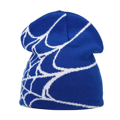 Y2K Letter Print Knit Beanie Hat – Unisex Winter Cap