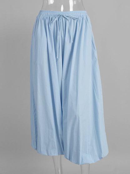 Women's Wide Leg Lantern Pants – Loose Cotton Casual Trousers
