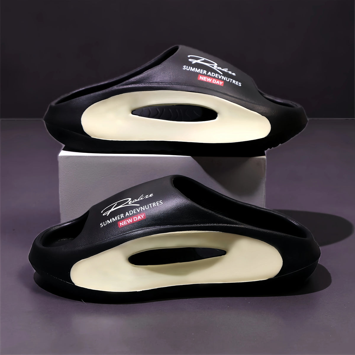 EVA Slide Sandals – Futuristic Cutout Design for Men & Women