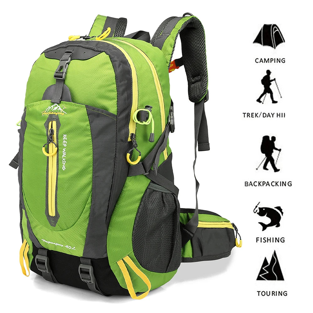 40L Hiking Backpack – Water-Resistant Travel & Camping Daypack