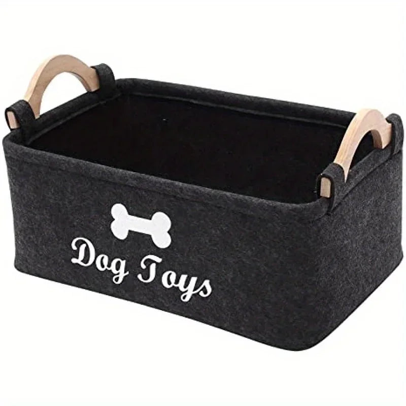 Pet Toy Storage Basket – Chest Organizer for Dog & Cat Toys