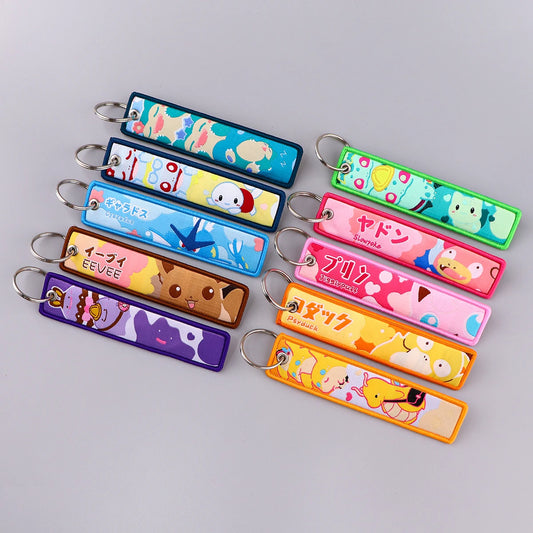 Anime Keychain Tag – Cartoon Key Fob for Bags & Cars