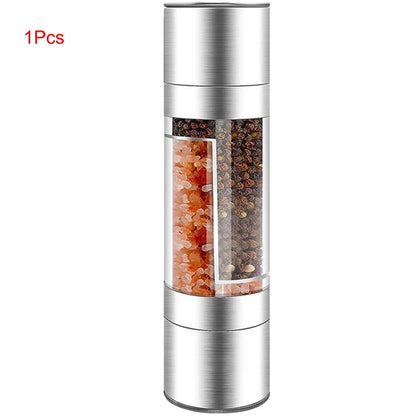 2-in-1 Salt & Pepper Grinder – Manual Stainless Steel Spice Mill