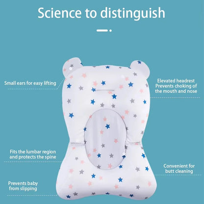 Baby Bath Seat Cushion – Non-Slip Newborn Bathtub Support Pad (0-12 Months)