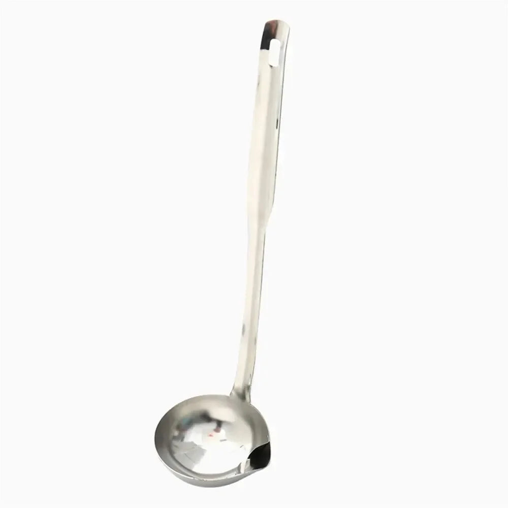 Stainless Steel Oil Skimmer Ladle – Fat Separator Spoon
