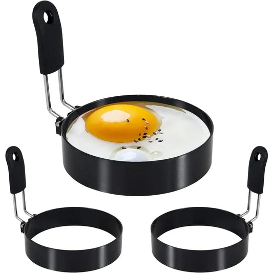 Stainless Steel Egg Ring Mold – Nonstick Round Pancake & Fried Egg Shaper