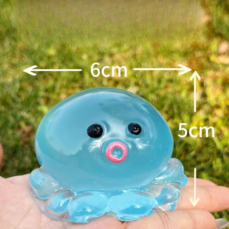 Bubble Octopus Squishy Stress Relief Toy – Slow Rise Squeeze Ball
