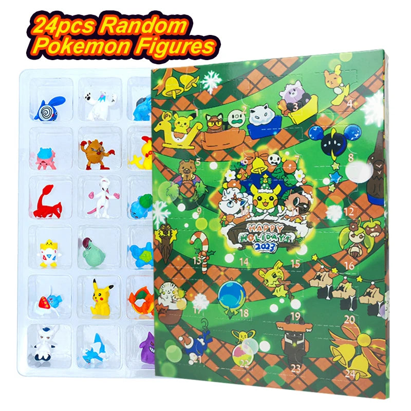 Pokemon Mini Figures Advent Calendar Gift Box – Pikachu & Friends Christmas Toy Set