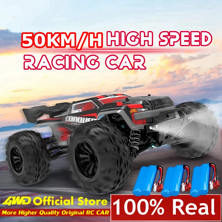 4WD RC Car 1/16 Scale – 50/80KM/H High Speed Off-Road Remote Control Truck