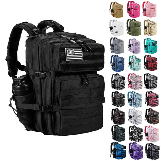 Tactical Backpack 25L–45L Waterproof Military Rucksack for Gym, Hiking & Travel