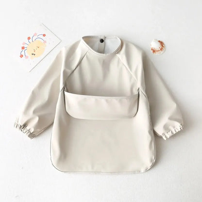Kids Waterproof Long Sleeve Art Smock Bib Apron