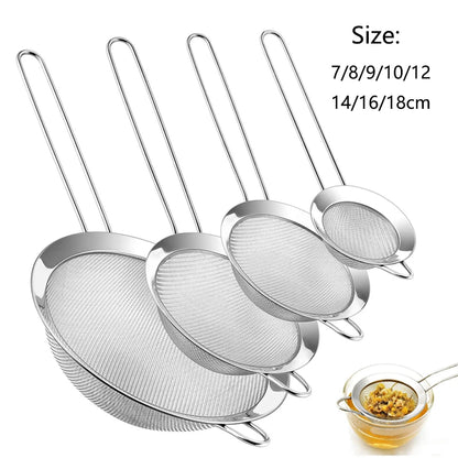 Stainless Steel Fine Mesh Strainer – Sieve & Sifter for Kitchen