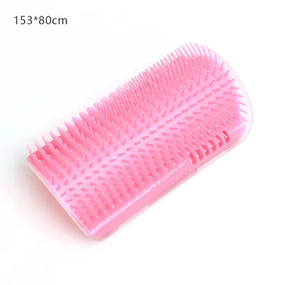 Cat Corner Grooming Brush – Self-Groomer Scratcher with Catnip